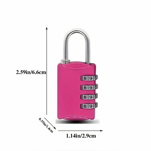 Pink Combination Lock - Picture 2 of 3